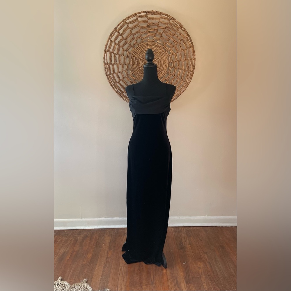 Vintage Betsy & Adam Black Evening Gown